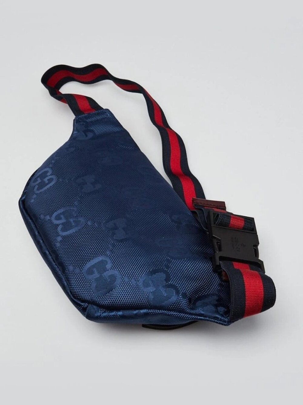 Gucci Blue GG Nylon Children's Small Belt Bag - Picture 3 of 11